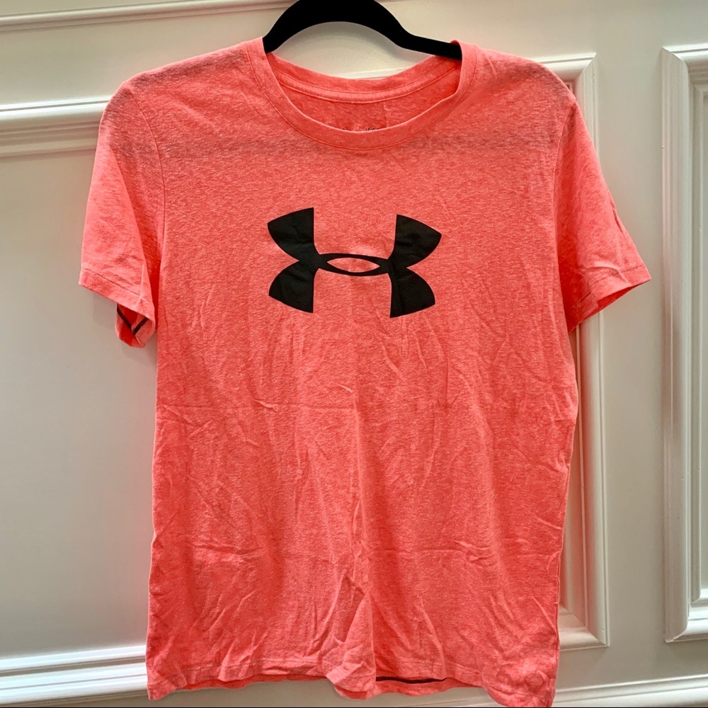 Under Armour T Shirt - Pink Salmon Color Sz L